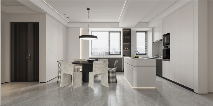 洛陽(yáng)室內(nèi)裝修設(shè)計(jì)公司，極簡(jiǎn)風(fēng)餐廳裝修案例