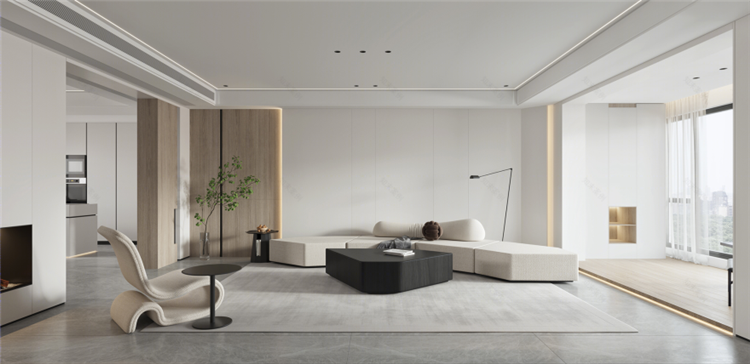 洛陽(yáng)室內(nèi)裝修設(shè)計(jì)公司，極簡(jiǎn)風(fēng)客廳裝修案例