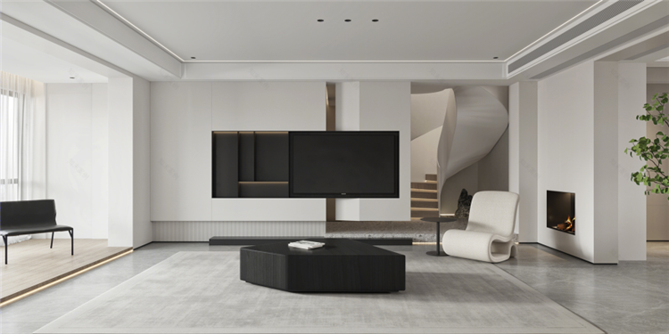 洛陽(yáng)室內(nèi)裝修設(shè)計(jì)公司，極簡(jiǎn)風(fēng)客廳裝修案例