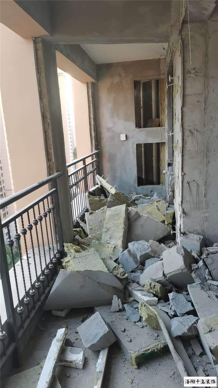 洛陽美景九悅山拆改施工現(xiàn)場(chǎng)